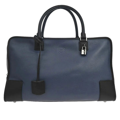 Loewe Amazona NM Leather, Navy, Leather, Handbag