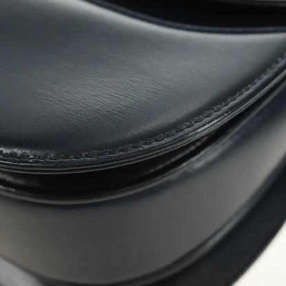 Gucci Chain Flap Leather, Navy, Leather, Shoulder Bag