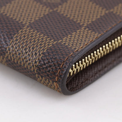 Louis Vuitton Zippy Organizer Damier, Brown, Canvas, Wallet