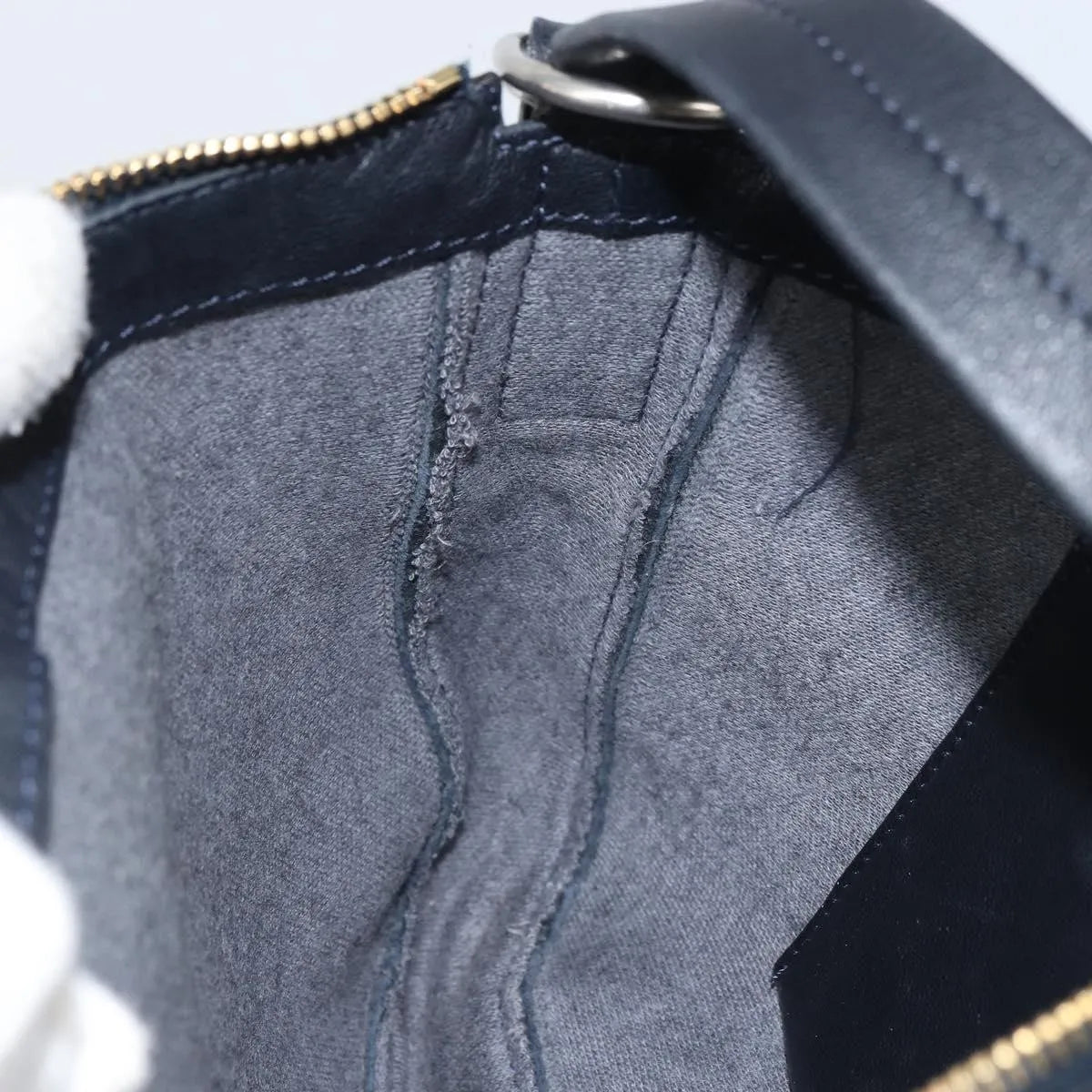 Celine Vintage Leather, Navy, Leather, Shoulder Bag