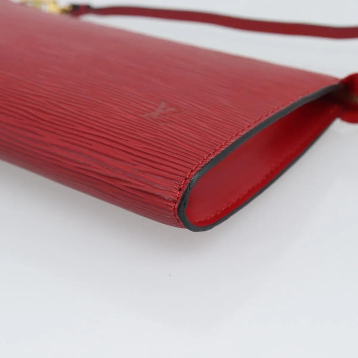 Louis Vuitton Pochette Accessoires Epi, Red, Leather, Clutch