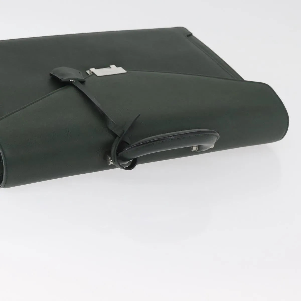 Burberry Briefcase Leather, Green, Leather, Briefcase