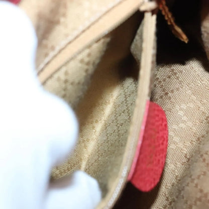 Gucci Vintage Bamboo Suede, Red, Suede, Backpack