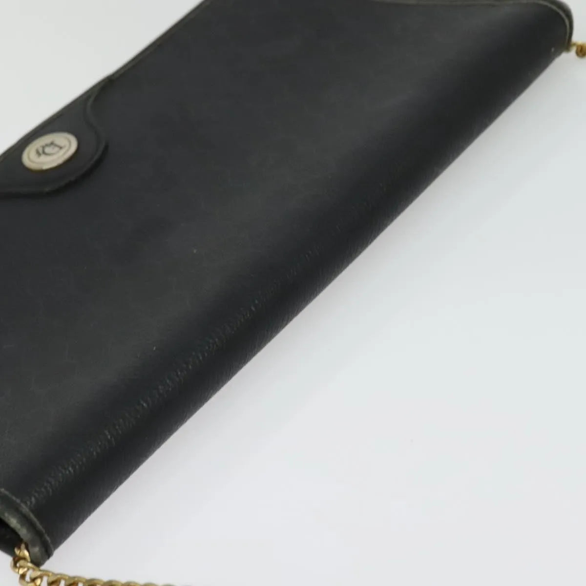Christian Dior Vintage Honeycomb Canvas, Black, Canvas, Shoulder Bag