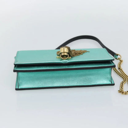 Saint Laurent Kate leather, Green, Leather, Shoulder Bag
