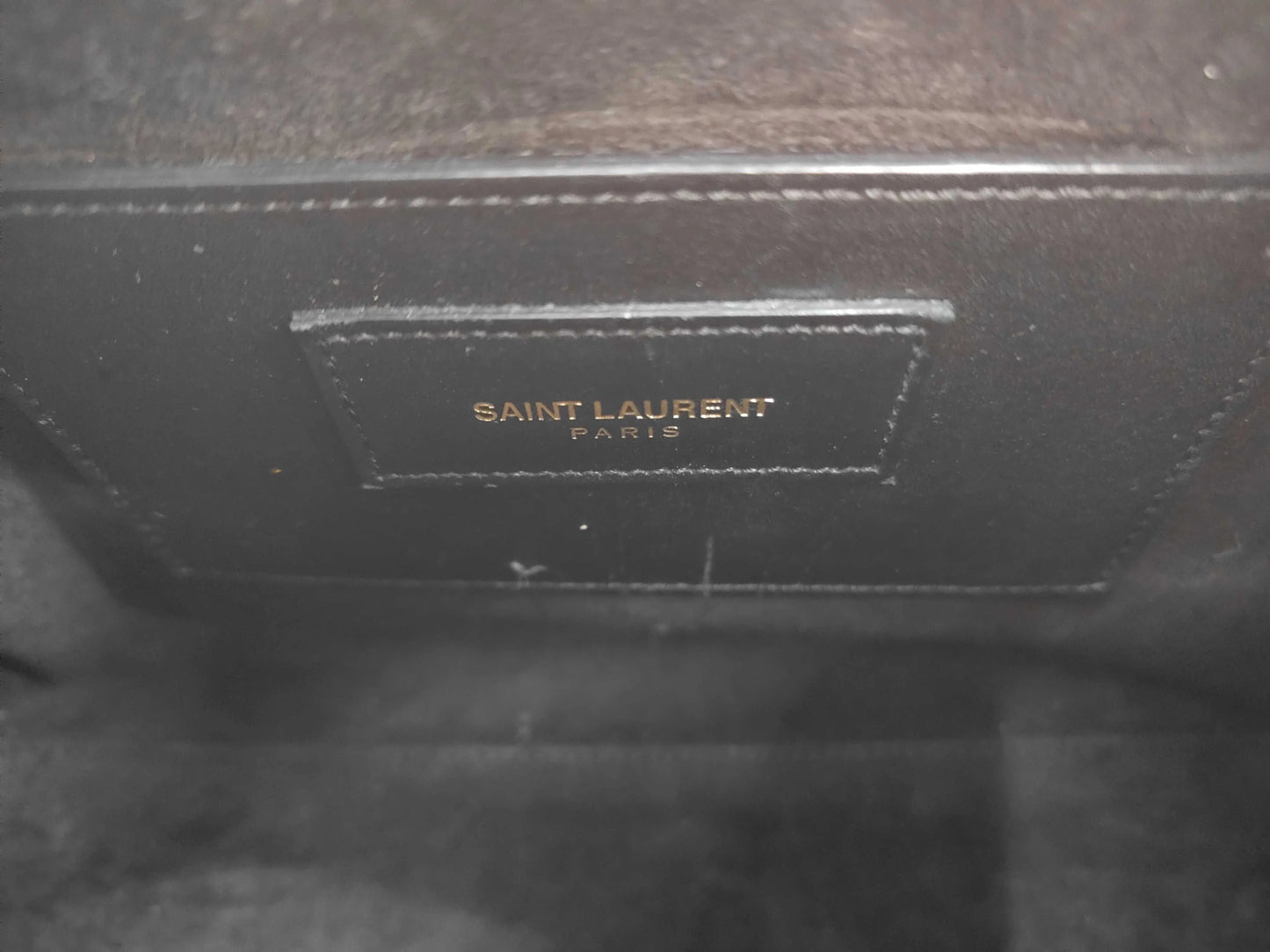 Saint Laurent Classic Duffle Leather, Black, Leather, Shoulder Bag