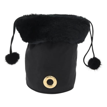 Celine Vintage Pouch Nylon, Black, Nylon, Clutch