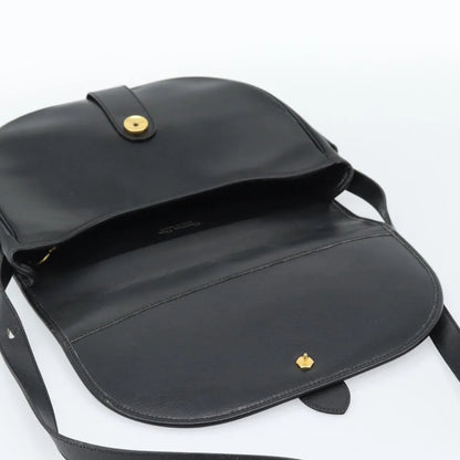 Christian Dior Vintage Leather, Black, Leather, Shoulder Bag