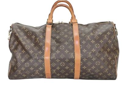 Louis Vuitton Keepall Monogram Canvas, Brown, Canvas, Travel Bag