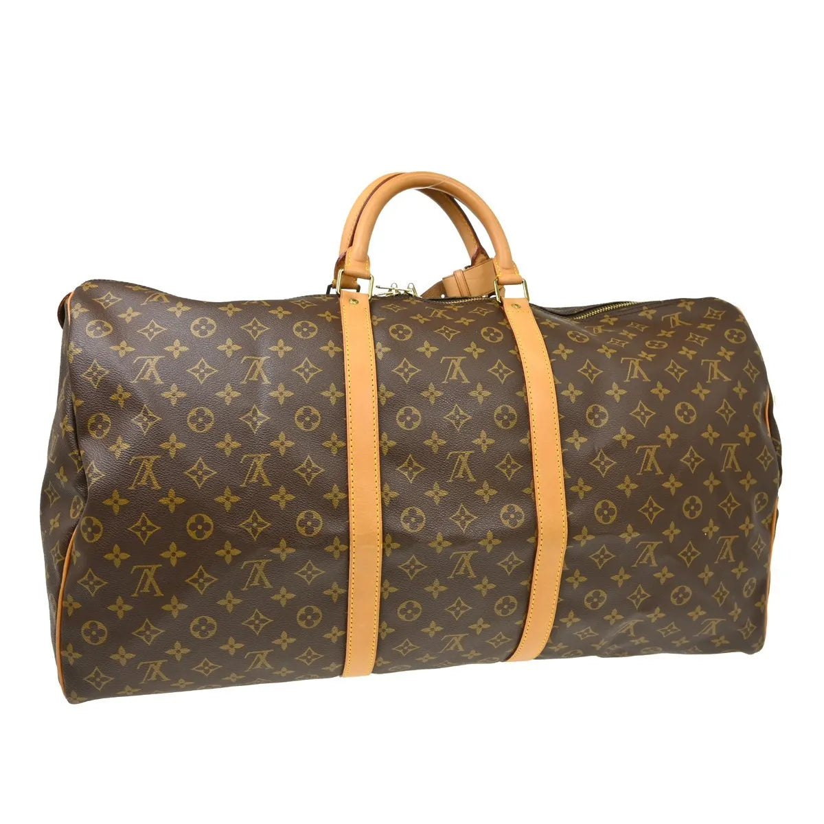 Louis Vuitton Keepall Monogram Canvas, Brown, Canvas, Travel Bag