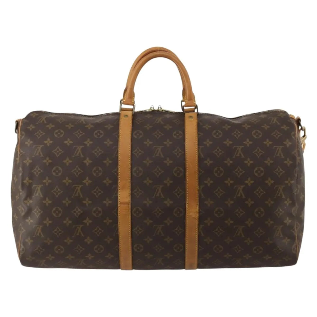 Louis Vuitton Keepall Bandoulière Canvas, Brown, Canvas, Travel Bag