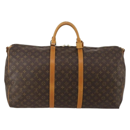 Louis Vuitton Keepall Bandoulière Monogram, Brown, Canvas, Travel Bag
