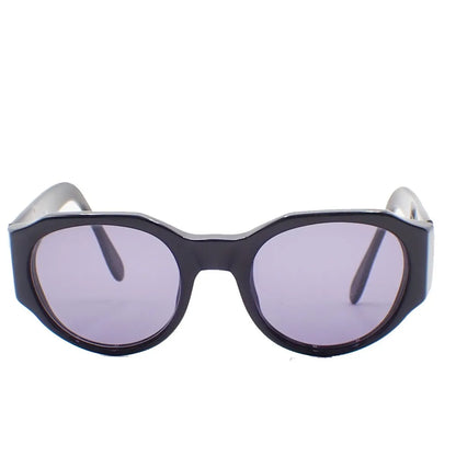Chanel CHANEL Logo Sunglasses Eye Wear Plastic, Black, Plastic, Sunglasses