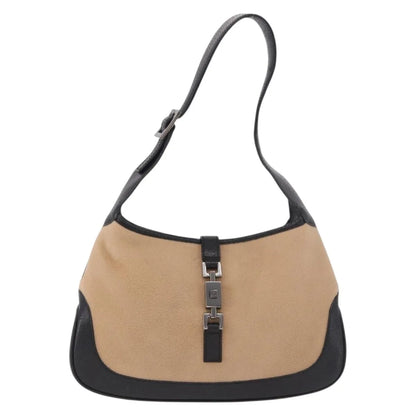 Gucci Jackie Hobo GG Canvas, Beige, Cotton, Shoulder Bag