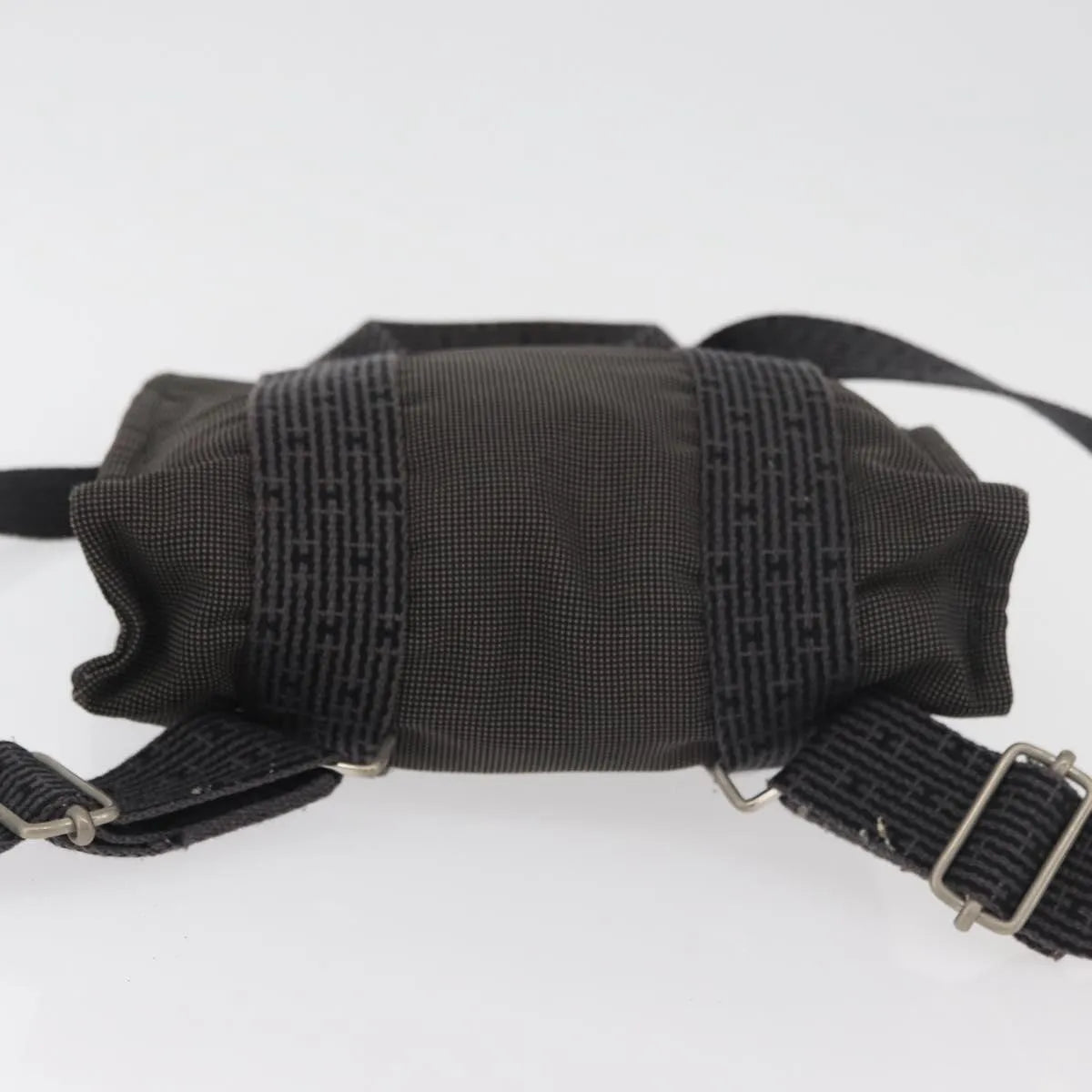 Hermes Herline Canvas, Gray, Canvas, Backpack