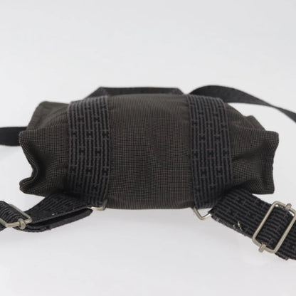 Hermes Herline Canvas, Gray, Canvas, Backpack