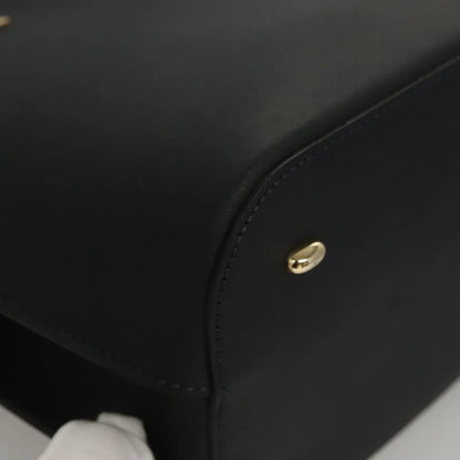 Celine vintage Leather, Navy, Leather, Handbag