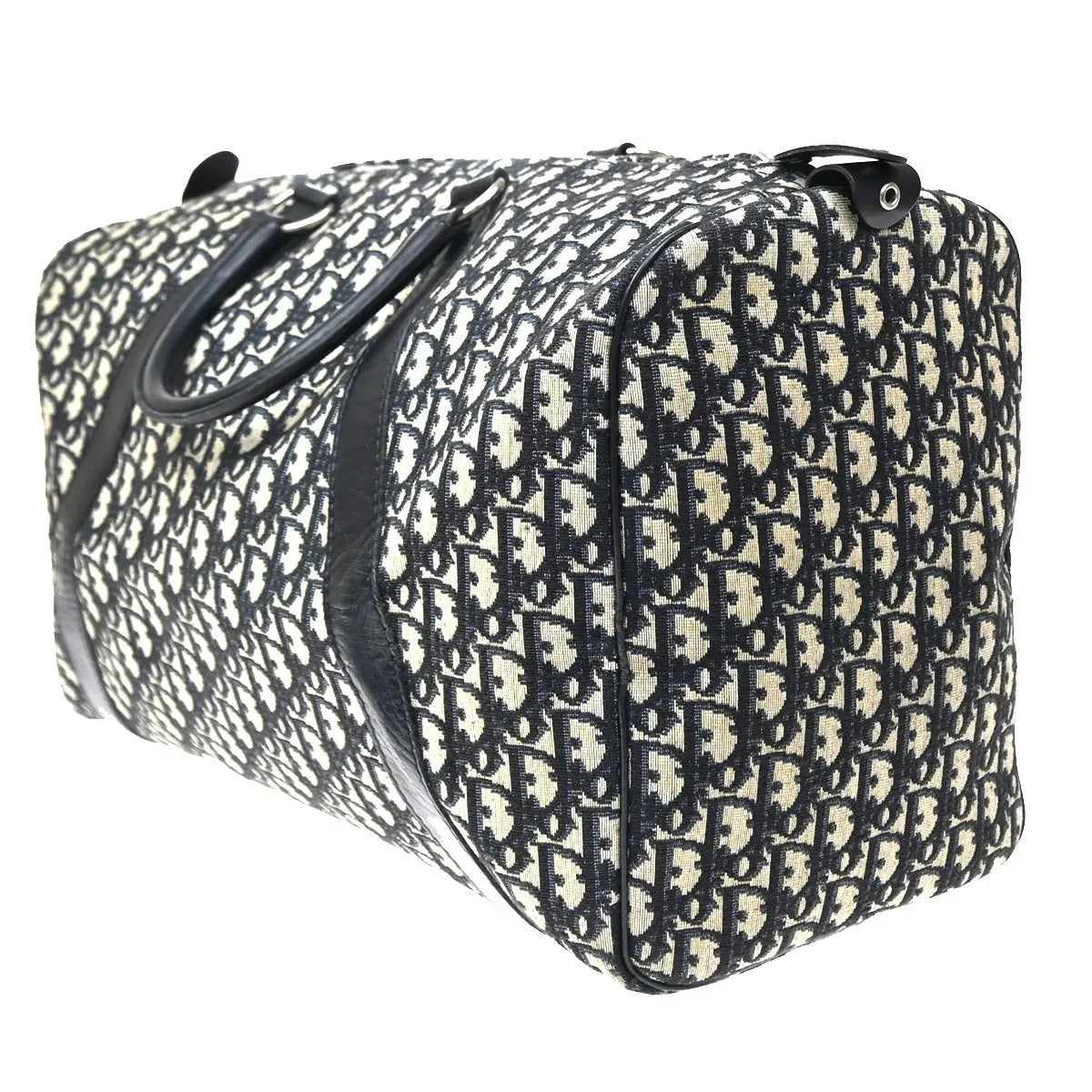 Christian Dior Vintage Bowling monogram canvas, Navy, Canvas, Handbag