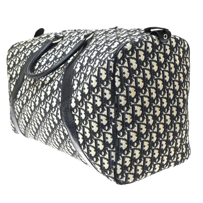 Christian Dior Vintage Bowling monogram canvas, Navy, Canvas, Handbag
