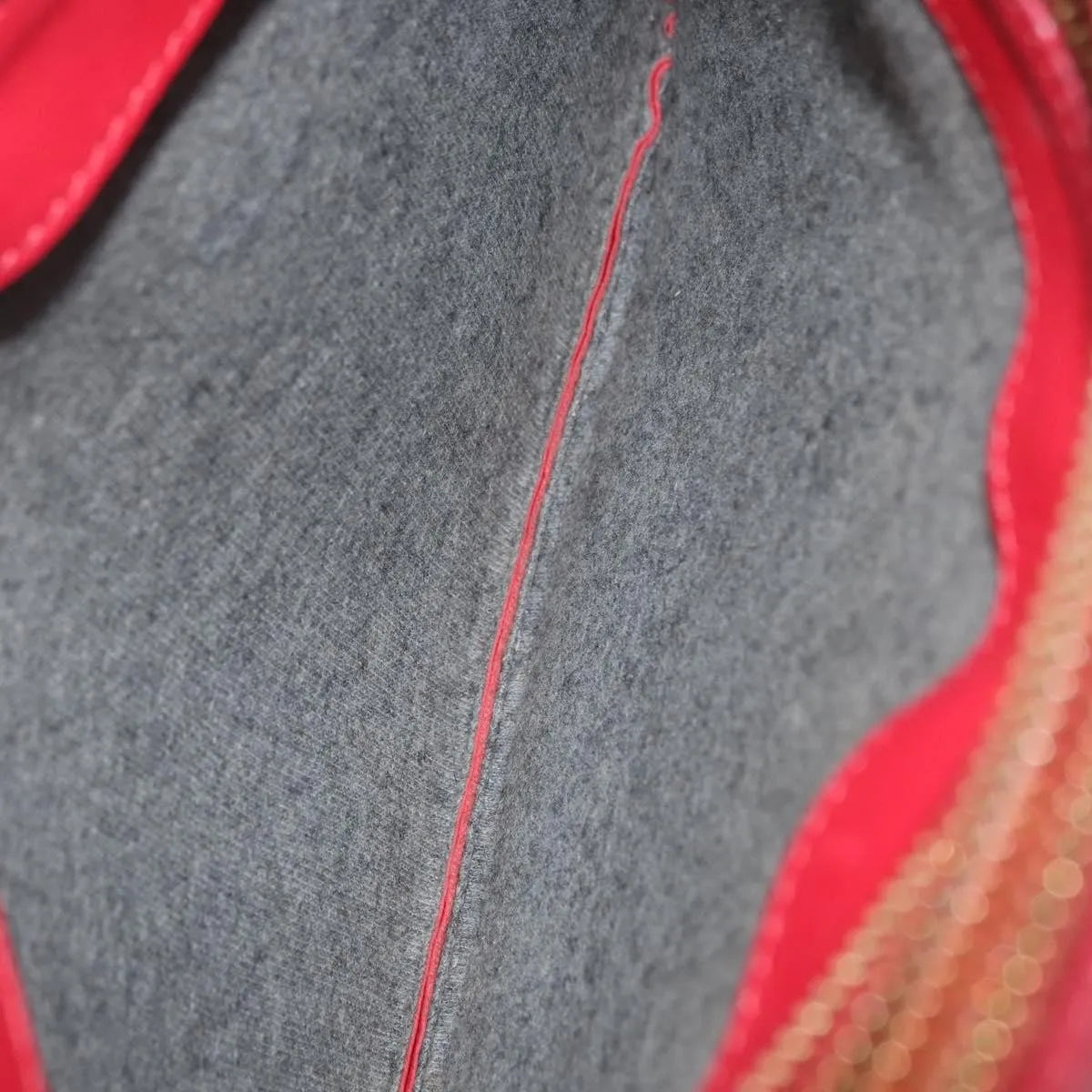 Celine Trio Leather, Red, Leather, Shoulder Bag