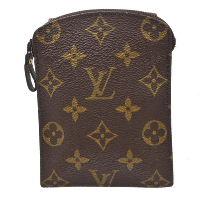 Louis Vuitton Pochette Secret Monogram canvas, Brown, Canvas, Clutch