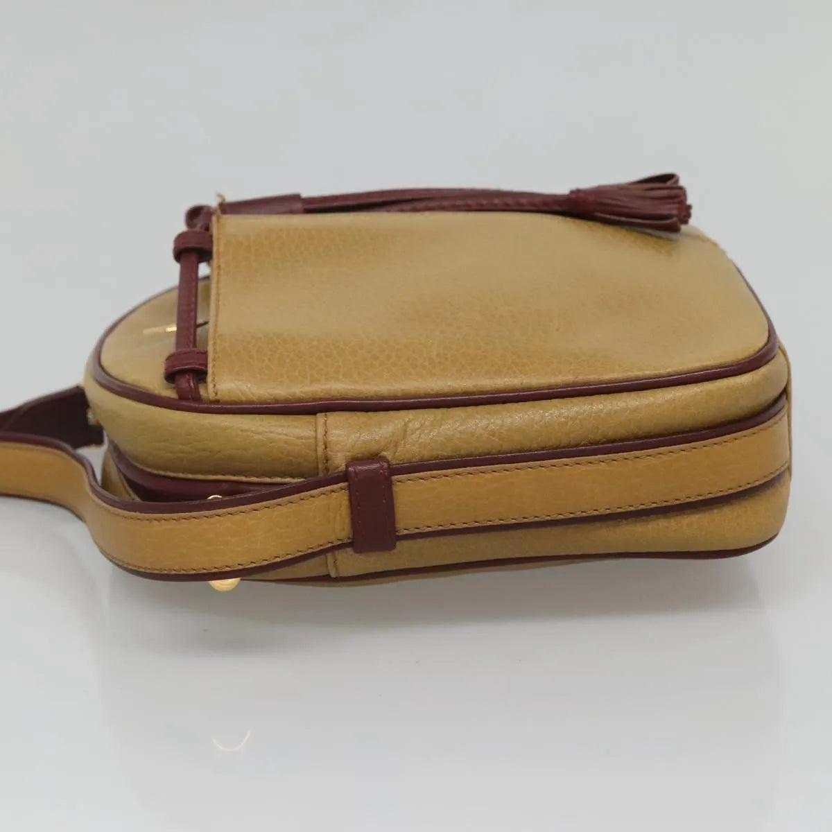 cartier Tasseled Must de Cartier Leather, Yellow, Leather, Shoulder Bag