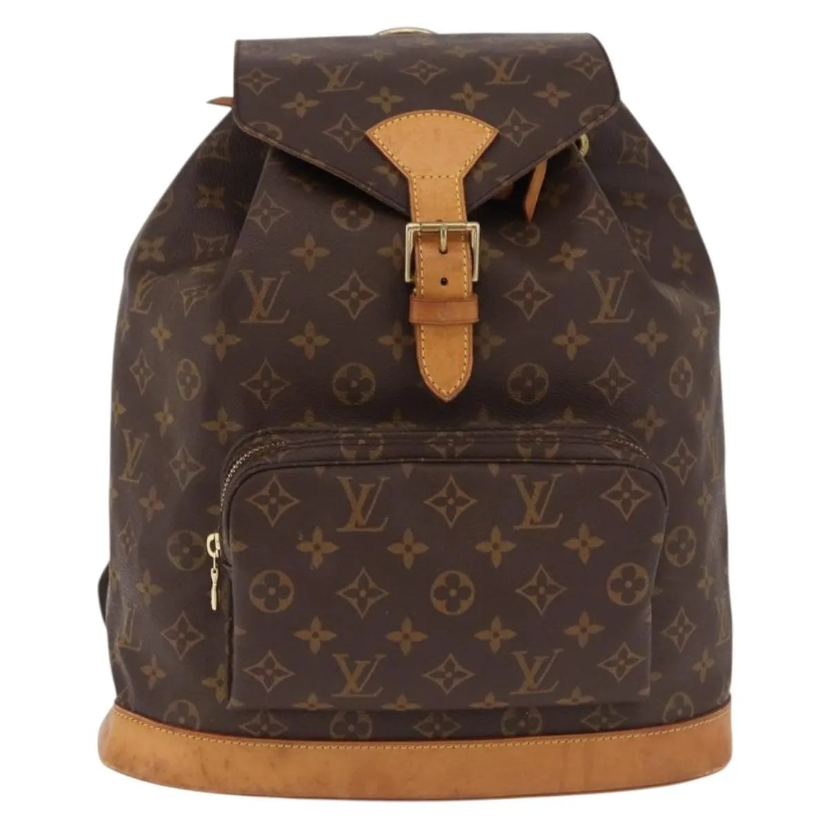 Louis Vuitton Montsouris Monogram, Brown, Canvas, Backpack
