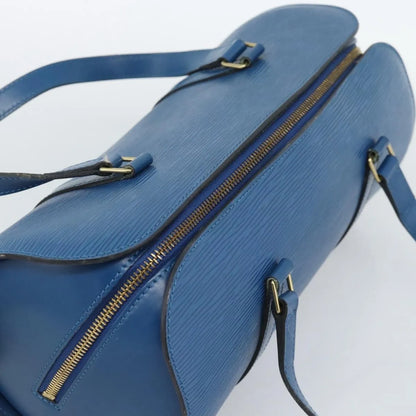 Louis Vuitton Soufflot Epi Leather, Blue, Leather, Handbag