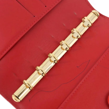 Louis Vuitton Agenda Cover Patent, Red, Patent Leather, Clutch