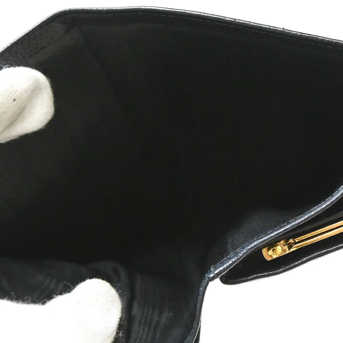 Chanel Timeless CC French Caviar, Black, Leather, Wallet