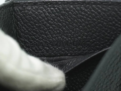 Saint Laurent Compact Matelasse Leather, Black, Leather, Wallet