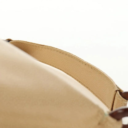 Chanel Vintage CC Resin Chain Caviar, Beige, Leather, Shoulder Bag