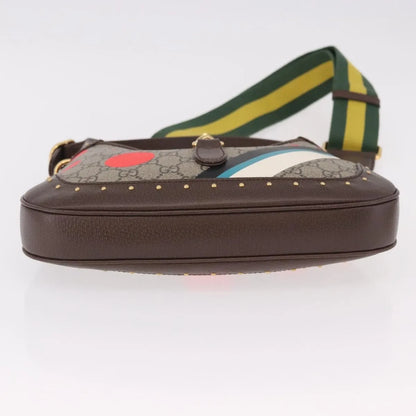 Gucci Jackie 1961 Hobo Studded Printed GG Coated Canvas, Beige, Canvas, Handbag
