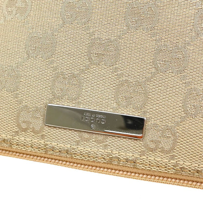 Gucci Web Boat Pochette GG Canvas, Beige, Canvas, Handbag