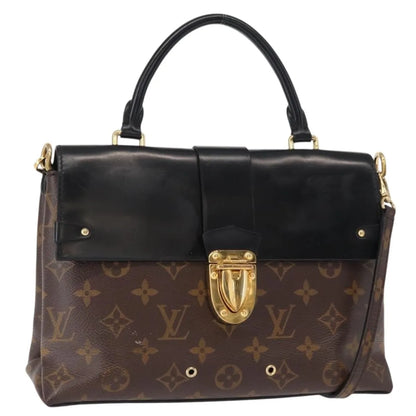Louis Vuitton One Handle Flap Monogram Canvas and Leather, Brown, Canvas, Handbag