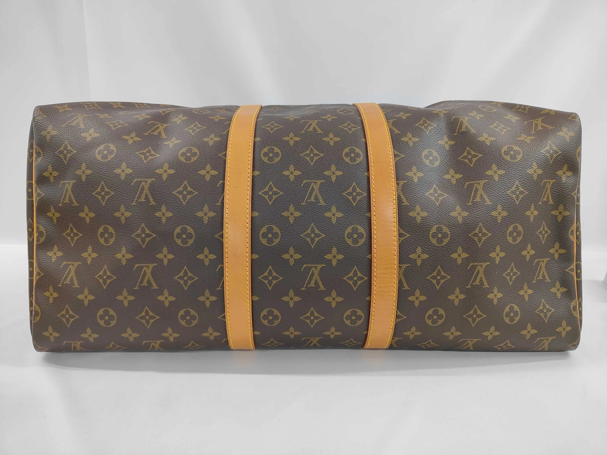 Louis Vuitton Keepall Bandouliere Monogram Canvas, Brown, Canvas, Travel Bag