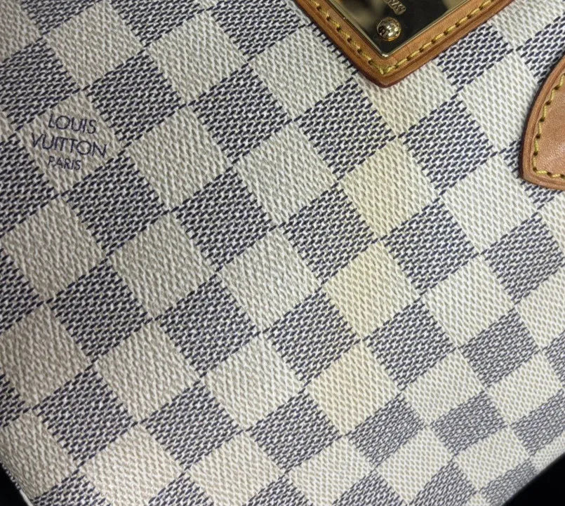 Louis Vuitton Hampstead Damier, White, Canvas, Tote Bag