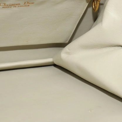 Christian Dior Vintage Leather, Beige, Leather, Shoulder Bag