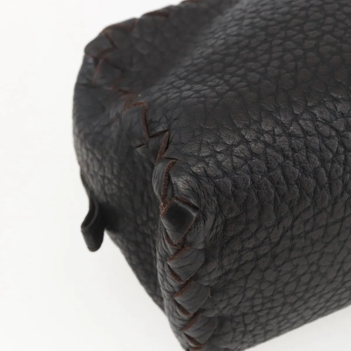 Bottega Veneta Zip Clutch Leather, Brown, Leather, Clutch