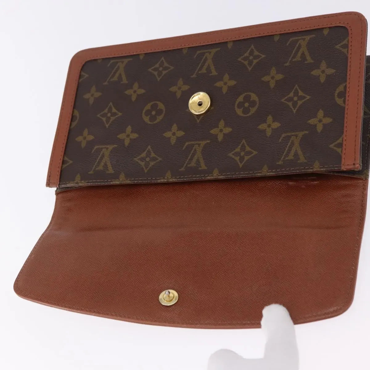 Louis Vuitton Dame Pochette Monogram Canvas, Brown, Canvas, Clutch