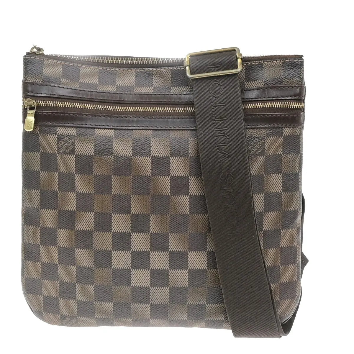 Louis Vuitton Bosphore Pochette Damier, Brown, Canvas, Shoulder Bag