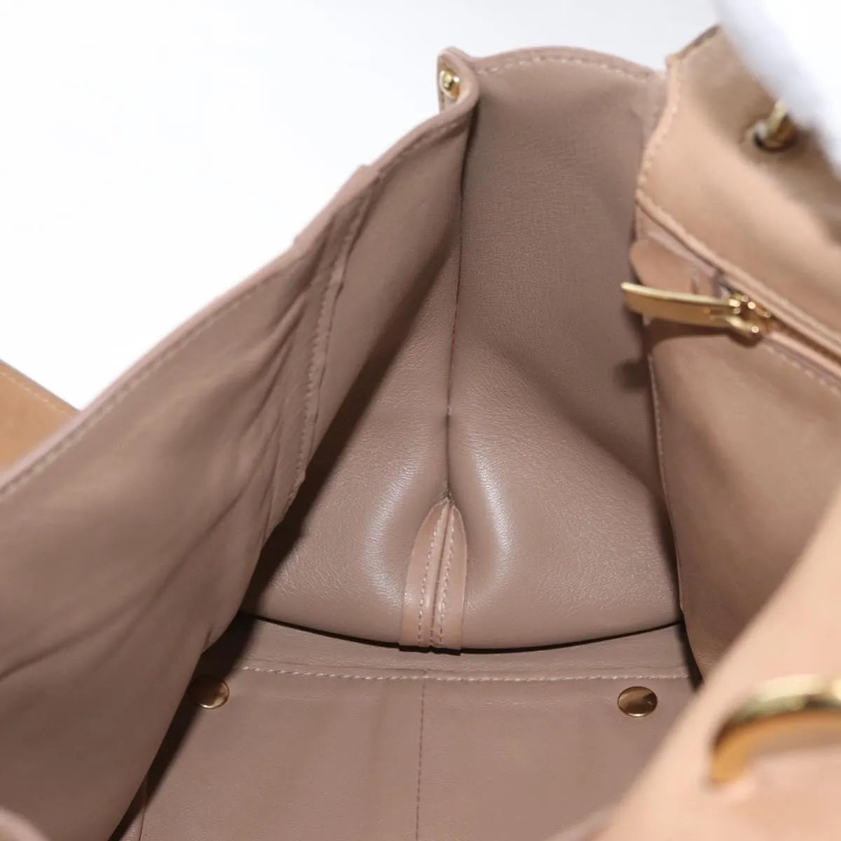 Salvatore Ferragamo Suzanna Satchel Smooth Leather, Beige, Leather, Handbag