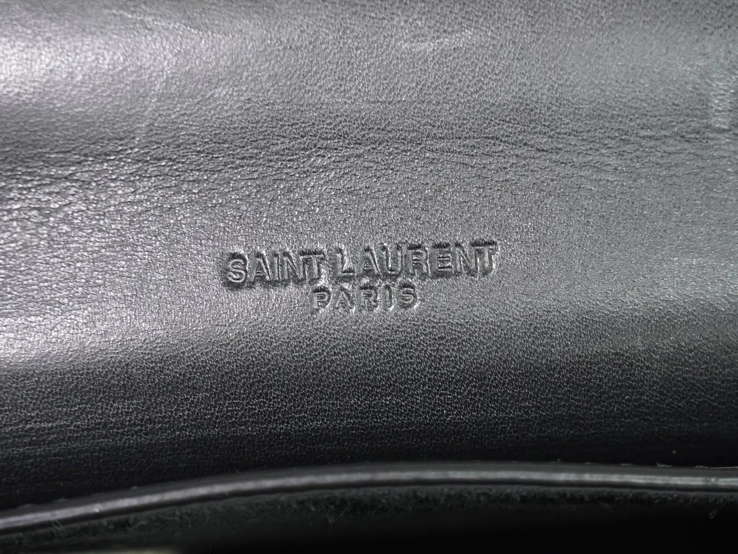 Saint Laurent Kaia Leather, Black, Leather, Shoulder Bag