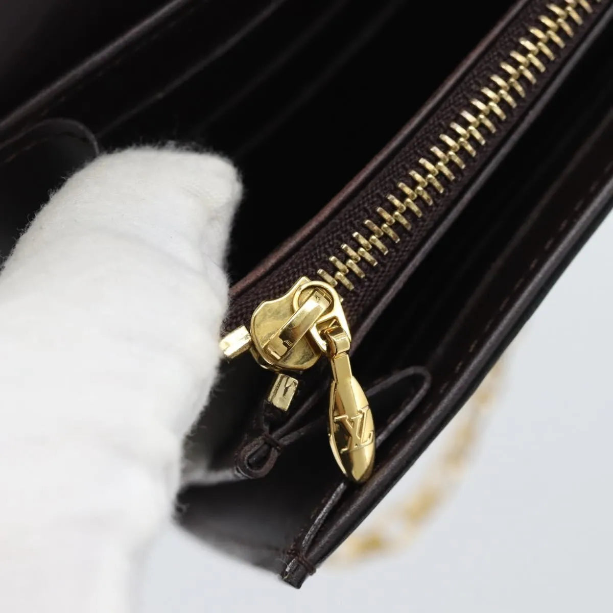 Louis Vuitton Sarah Chain Monogram Vernis, Burgundy, Patent Leather, Clutch