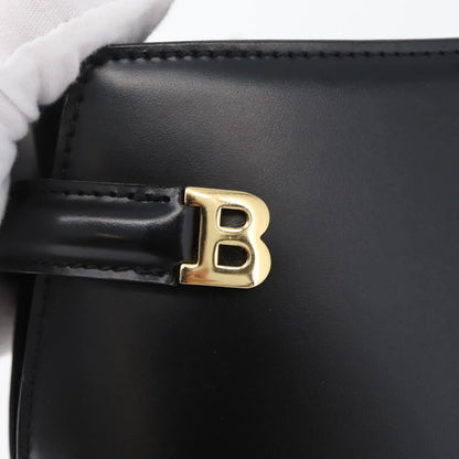 Bally Vintage Leather, Black, Leather, Handbag