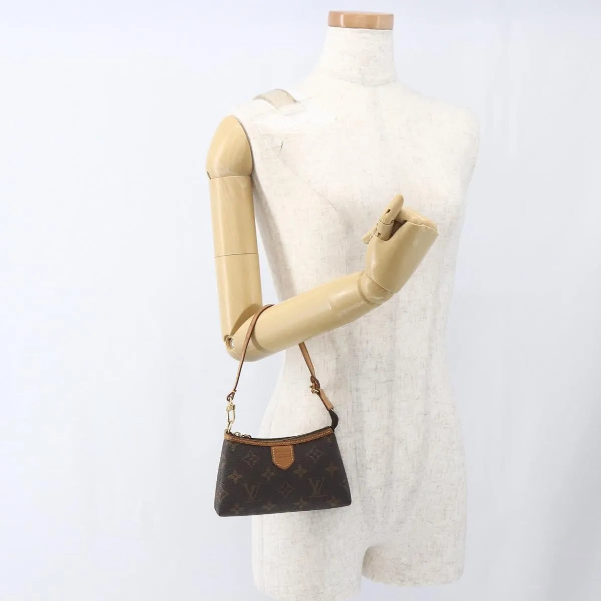 Louis Vuitton Delightful Pochette Monogram Canvas, Brown, Canvas, Clutch