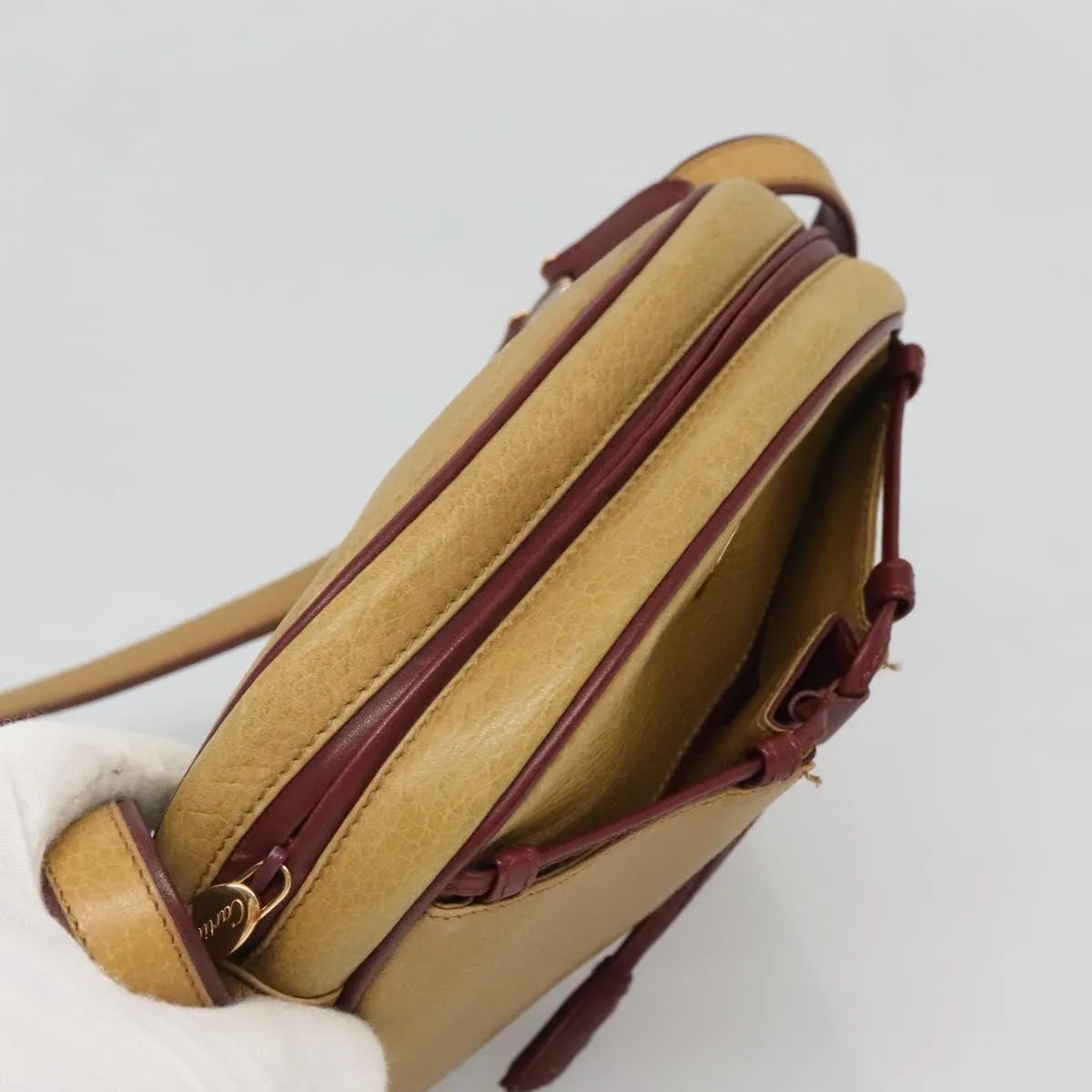 cartier Tasseled Must de Cartier Leather, Yellow, Leather, Shoulder Bag