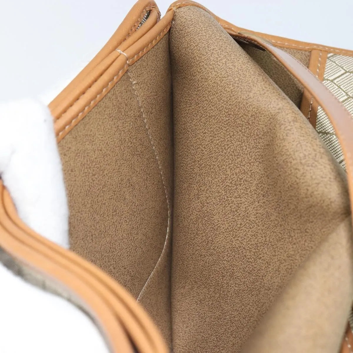 Christian Dior Vintage honeycomb clutch Canvas, Beige, Canvas, Clutch