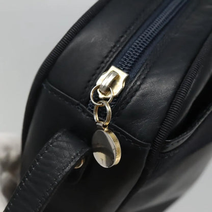 Salvatore Ferragamo Vara Bow camera Leather, Navy, Leather, Shoulder Bag