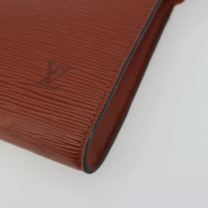 Louis Vuitton Pochette Accessoires Epi, Brown, Leather, Clutch